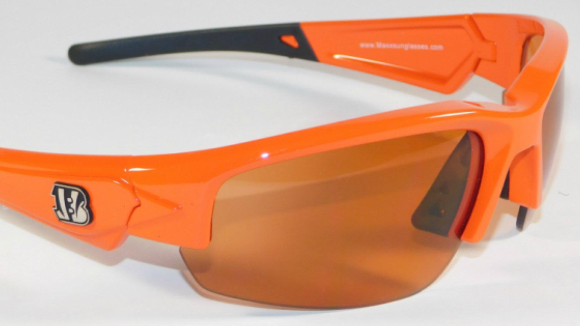 Cincinnati Bengals Sunglasses - Orange Cincinnati Bengals Orange Maxx Dynasty Sunglasses