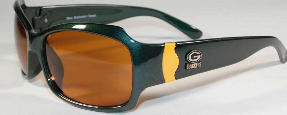 Green Bay Packers Sunglasses - Polarized Sunglasses Green Bay Packers Green Polarized Bombshell Sunglasses