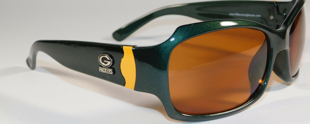 Green Bay Packers Sunglasses - Polarized Sunglasses Green Bay Packers Green Polarized Bombshell Sunglasses